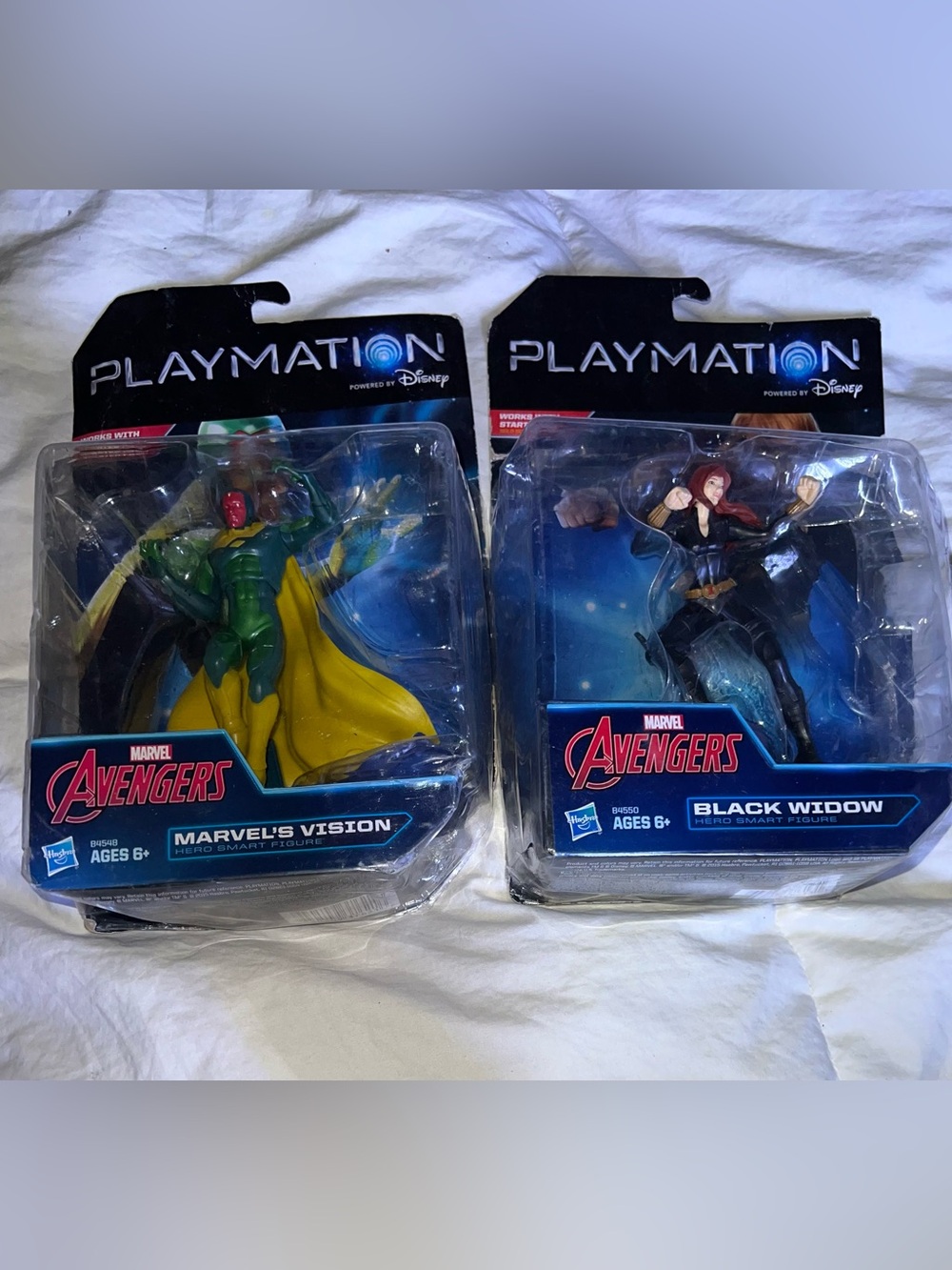 Playmation Marvel Avengers Vision Hero/ Black Widow Smart Figure Disney Hasbro